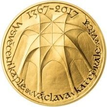 Vysvěcení kaple sv. Václava v katedrále sv. Víta - 650. výročie zlato proof