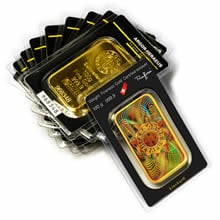 Argor Heraeus SA 100 gramov KINEBAR - Investičná zlatá tehlička - Set 10ks slitků