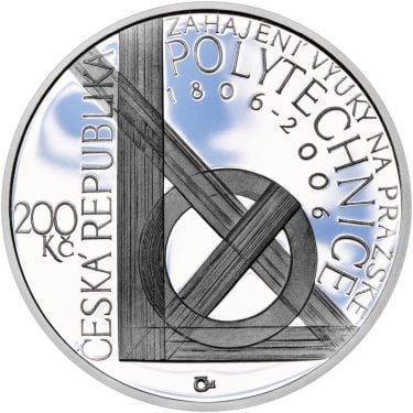 Náhled Reverzní strany - 2006 - Proof -  250. výročí narození F. J. Gerstnera