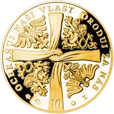 Náhled Reverzní strany - 2018 - Proof - Sv. Ludmila - 10 dukát Au