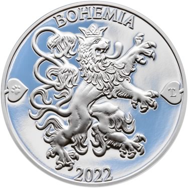 Náhled Averzní strany - 2022 - Proof - Česká heraldika. Lev. - 5 dukát Ag