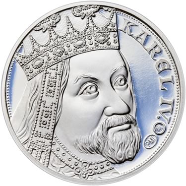 Náhled Averzní strany - 2022 - Proof - Karel IV - 1 dukát Ag