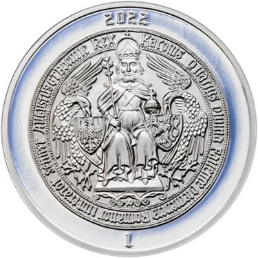 Náhled Reverzní strany - 2022 - Proof - Karel IV - 1 dukát Ag