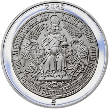 Náhled Reverzní strany - 2022 - Proof - Karel IV - 5 dukát Ag