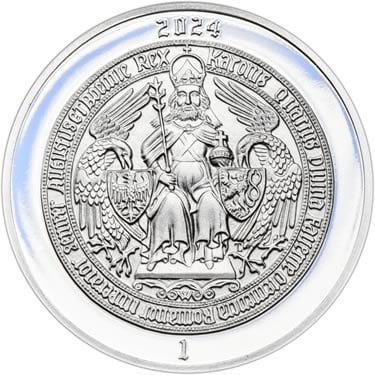 Náhled Reverzní strany - 2024 - Proof - Karel IV - 1 dukát Ag