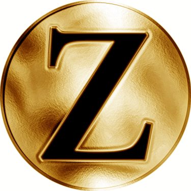 Náhled Reverzní strany - Česká jména - Zdislava - velká zlatá medaile 1 Oz