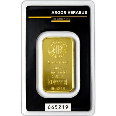 Náhled Averzní strany - Argor Heraeus SA 1 Oz - Investiční zlatý slitek